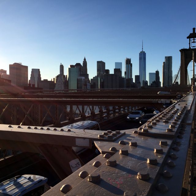 Skyline New York von der Brooklyn Bridge aus