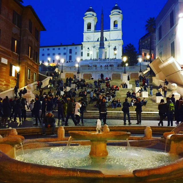 Die spanische Treppe am Piazza di spagna in Rom