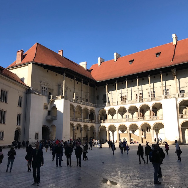 Innenhof der Wawel-Residenz Der Innenhof der Wawel-Residenz