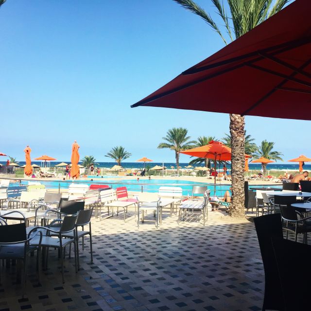 Außenbereich des Hotels in Tunesien