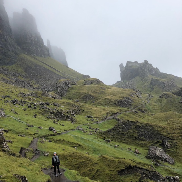 der Quiraing Track auf der Isle of Skye