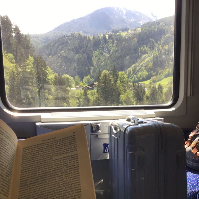 Buch im Zug