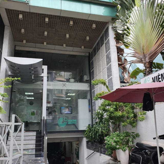 Der Eingang des Goethe Instituts in Ho Chi Min h City