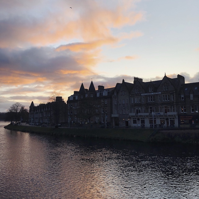 Sonnenuntergang in Inverness