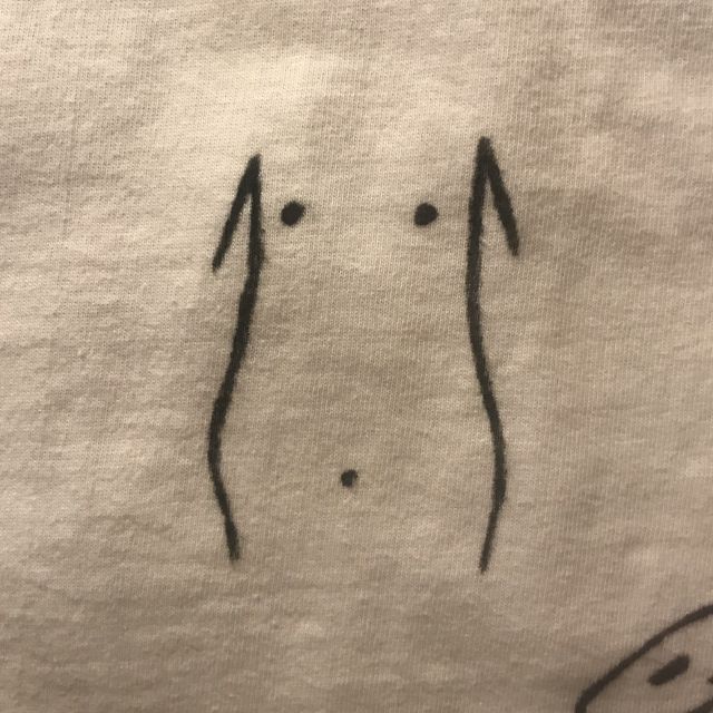 Zeichnung von einem Bauch