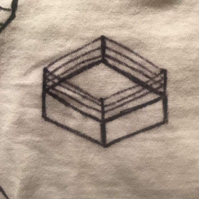 Zeichnung von einem Wrestling-Ring