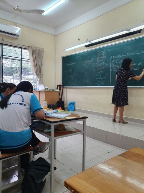Klassenzimmer in Ho Chi Minh Stadt.