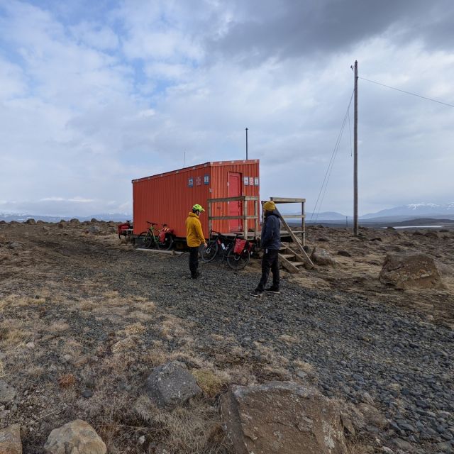 Emergency Shelter in den Isländischen Highlands.