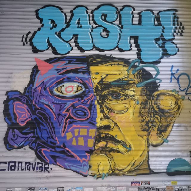 Eines der zahlreichen Graffitis in Kadıköy.
