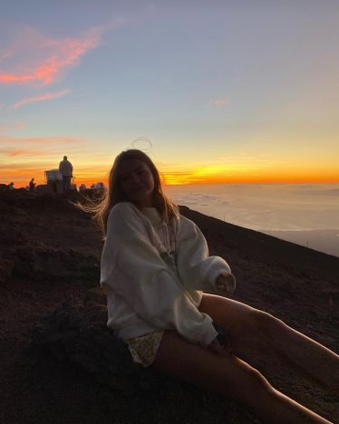 watching the sunset on a volcano 10/10! …