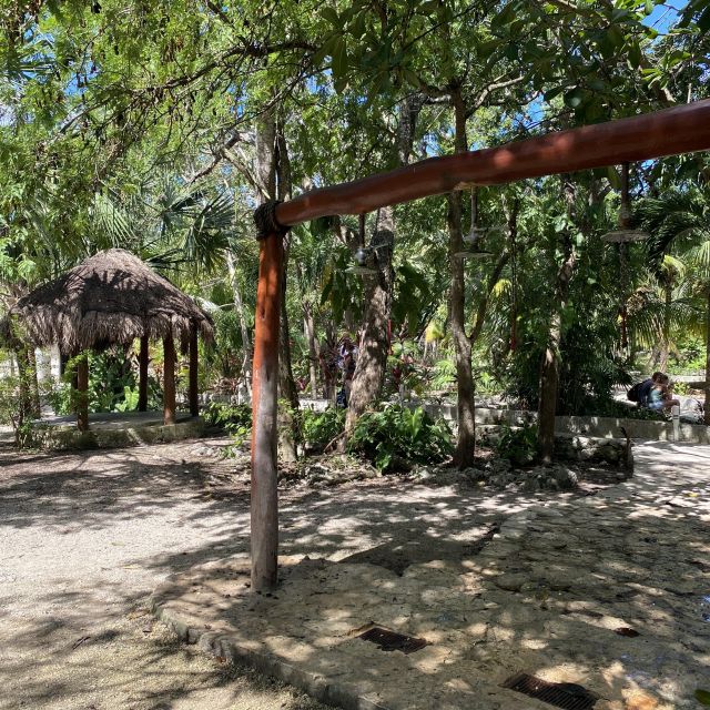 Außendusche vor der Gran Cenote