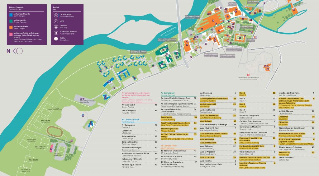 Die NUIG Campus Map