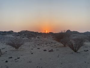 Ein Sonnenuntergang in der Wüste