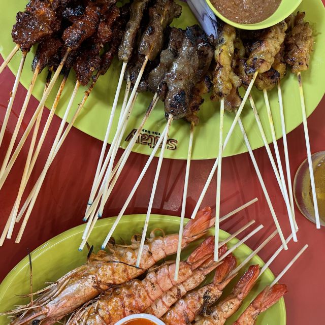 Img_9708 Satay Spieße Hühnchen, Lamm, Rind, Garnelen