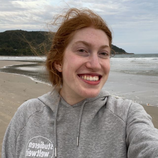 Selfie von mir am Strand