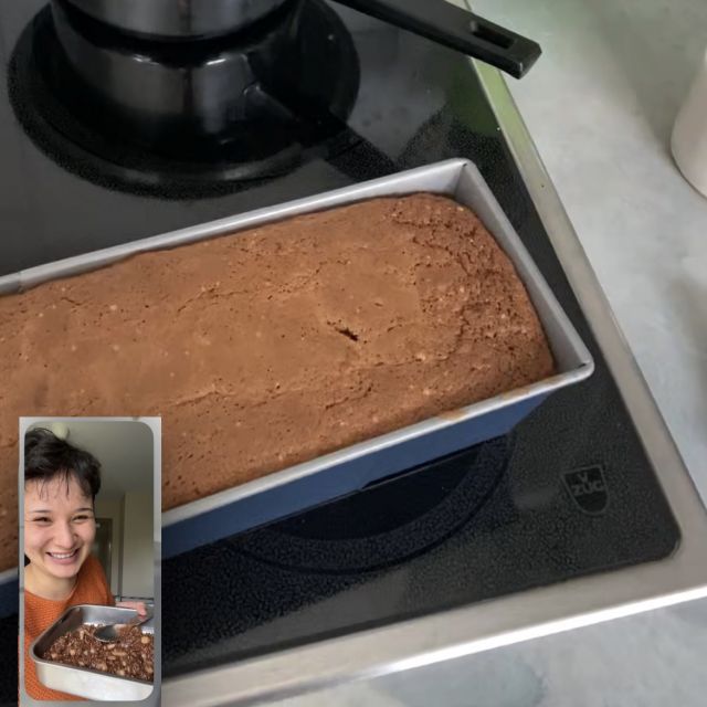 Kuchen und Facetime Foto