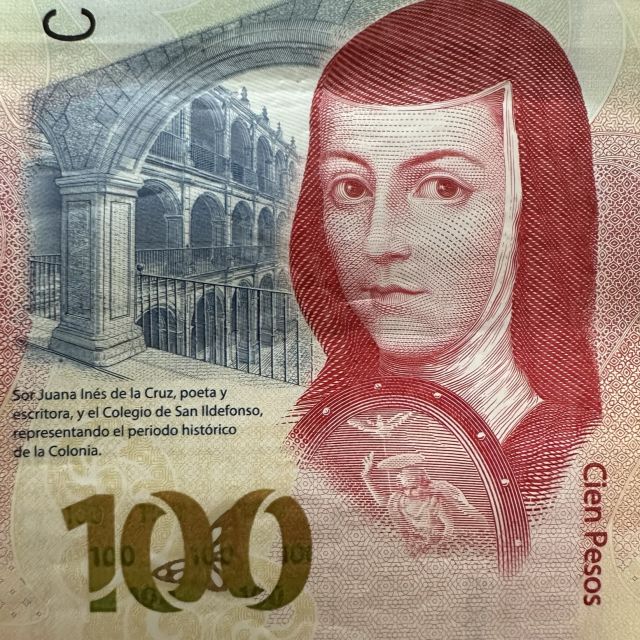 Juana Inés de la Cruz aud einem Geldschein